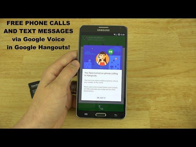 Google Voice Integration with Google Hangouts! (Make Free Phone Calls!)