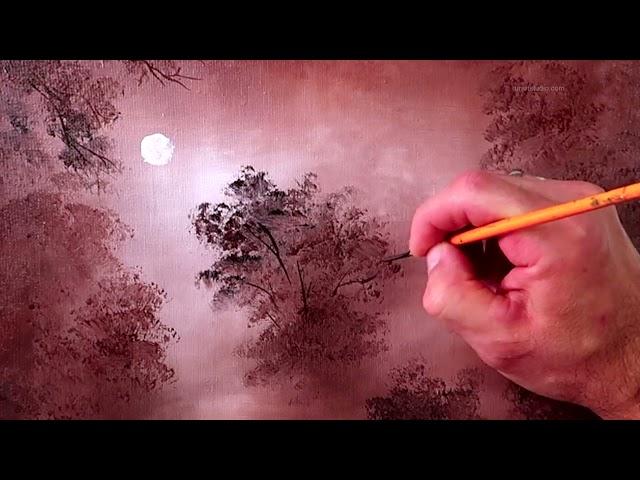 Rusty Autumn Path | Step by step Acrylic Painting Techniques