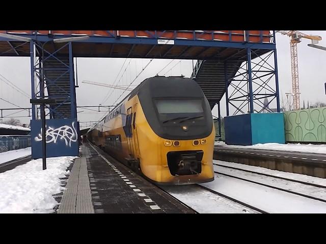 Oud Delft: Vertrek NS V-IRM 8646 in de sneeuw ᴴᴰ