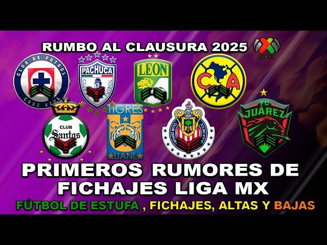  PRIMEROS RUMORES Y FICHAJES LIGA MX CLAUSURA 2025 | IDRISSI FICHAJE DEL AMÉRICA? BAJA DE CHIVAS!