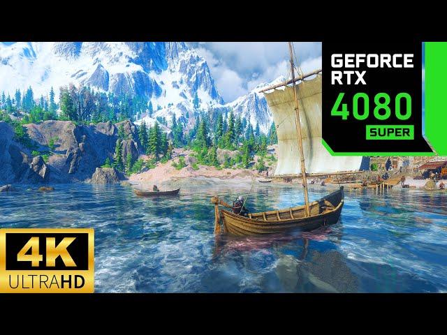 [4K] Witcher 3 Skellige Looks Incredible On Ultra Wide With MODs - RTX 4080 Super 16GB