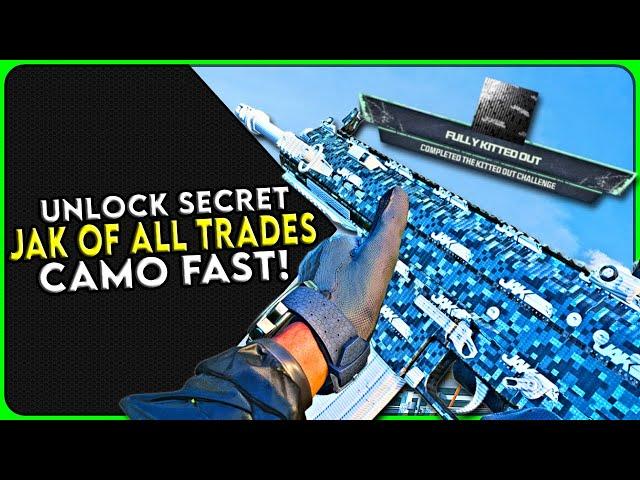 How To Unlock Secret Jak Of All Trades Camo Fast! 2 Methods!