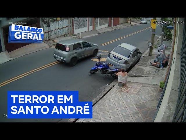 Terror em Santo André: moradores são assaltados enquanto conversam na calçada