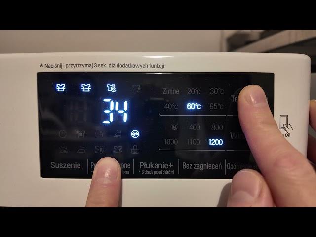 LG F2J6HM0W wash&dry - how to check current wash temperature? | jak sprawdzić temperature prania?