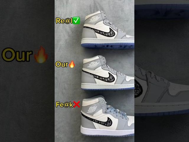 Real Vs Fake Dior Jordan 1 #sneakerhead #sneakers #viral