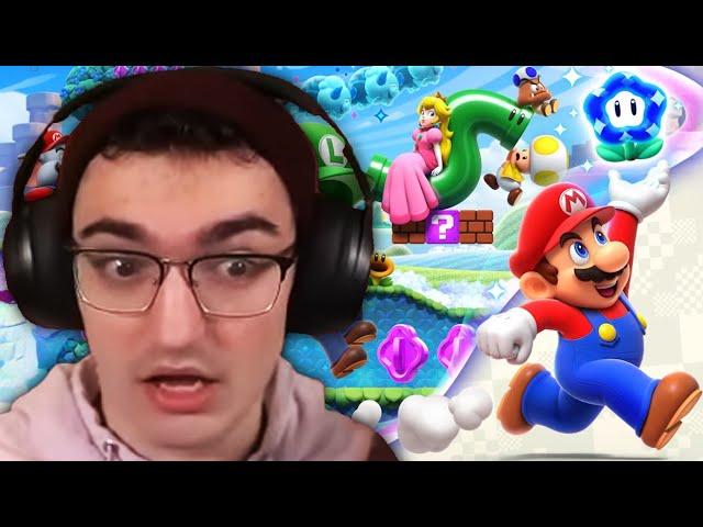 Smallant tries Mario Wonder for the first time