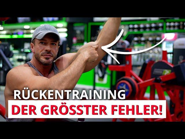 Diesen Fehler machst du beim Rücken Training!