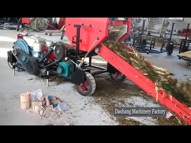 Mini Automatic Diesel Motor Silage Baler And Wrapper