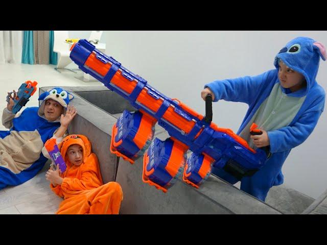 ЭКСТРЕМАЛЬНЫЕ Битвы с НЁРФАМИ Все Серии Подряд! Nerf War