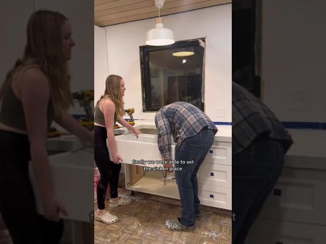 DIY White Concrete Countertop Reveal! | Sway and Sarah Build | Z-Counterform Solutions