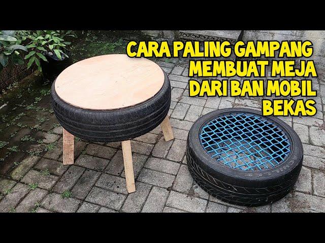 Cara Membuat Meja Dari Ban Bekas Mobil Dengan Mudah/Kursi