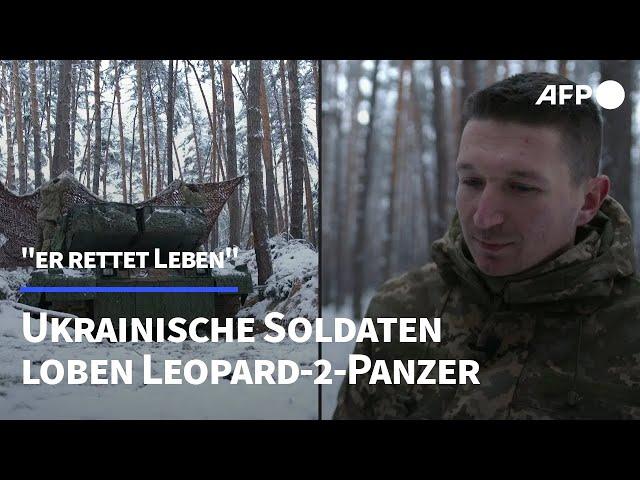 Deutscher Leopard-2-Panzer in der Ukraine: "Er rettet Leben" | AFP