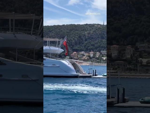 Arkadia yacht in the bay of Villefranche, #france #luxury #yacht #superyacht #mrsuperyachts