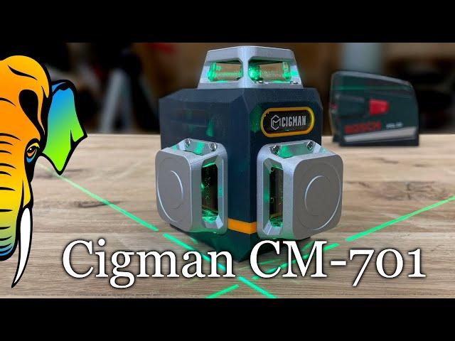 LASER-Test | Kreuzlinienlaser im Vergleich | Cigman CM-701 (160€) vs Bosch grün PCL 20 (80€)