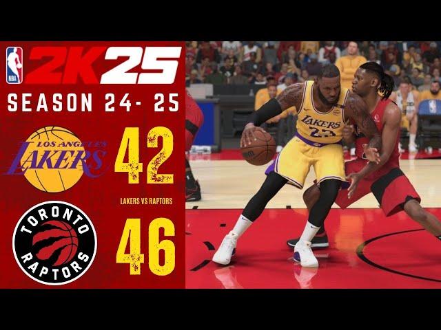 LOS ANGELES LAKERS vs TORONTO RAPTORS || SEASON 2025-2025 || NBA 2K25