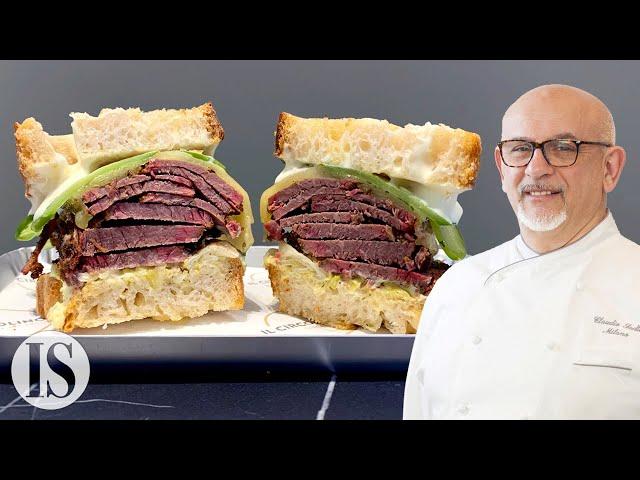 Pastrami Sandwich by Michelin chef Claudio Sadler with Lorenzo Sacchi