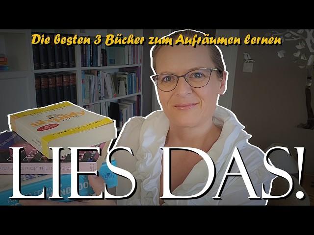 Die 3 besten Bücher fürs Aufräumen! Alles, was du wissen musst steht dort drin... #buchtipp #ordnung