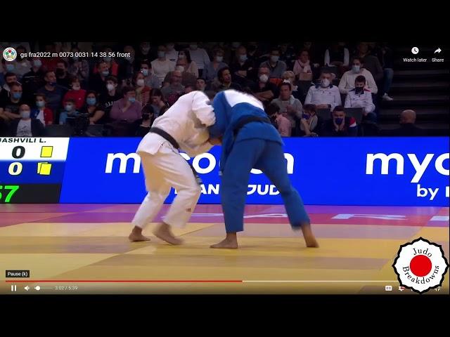 Judo Mens - Lasha Shavdatuashvili vs. Shakhram Akhadov - U73 Grand Slam Paris 2022