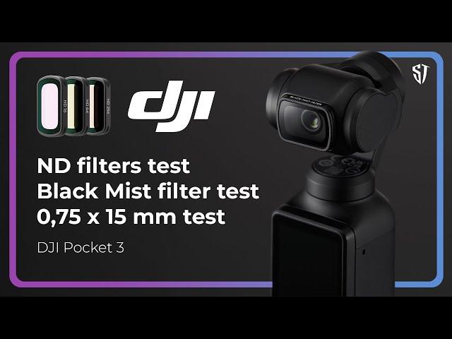 Testing all DJI filters for DJI Pocket 3 | ND 16 | ND 64 | ND 256 | Black Mist filter | 0,75 x 15 mm