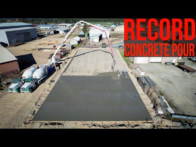 Pouring concrete 70x184 | full Time-lapse |Our BIGGEST concrete  pour!  Love the SOMERO LASER SCREED