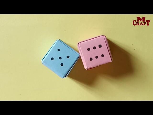 How to make Paper Dice.Step by step (very easy)