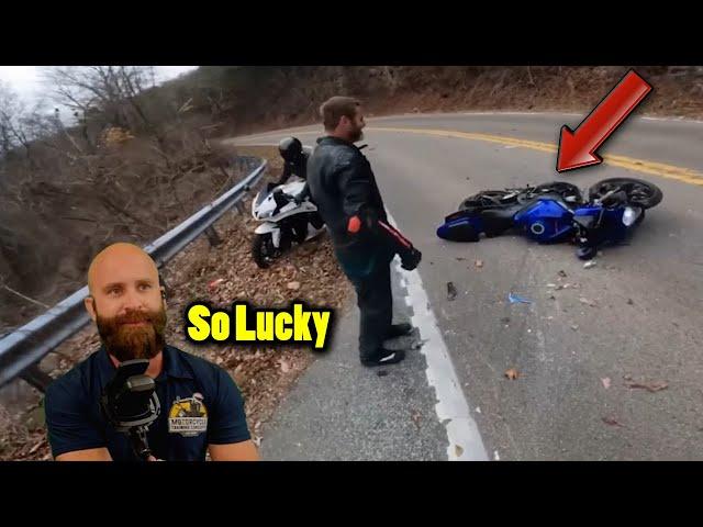 Motorcycle Cornering Mistake Leads To Disaster