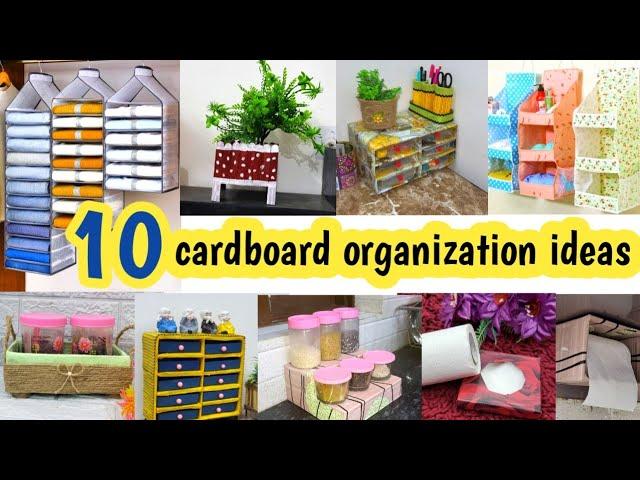 Top 10 best ideas storage boxes/cardboard organizer /diy/best out of waste