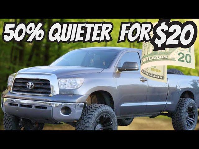 5 Ways to Make a Car QUIETER for $20!