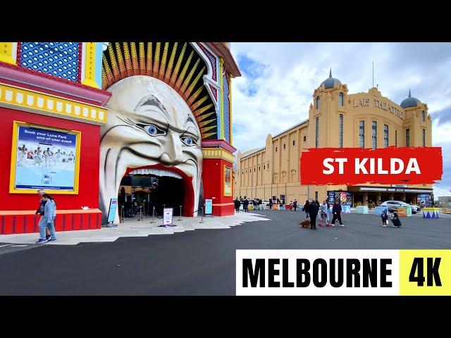 MELBOURNE, AUSTRALIA  [4K] St Kilda — Walking Tour