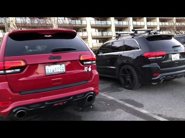 Jeep Grand Cherokee SRT stock vs. Borla ATAK vs. GTHaus Exhaust, Warm Start and Rev