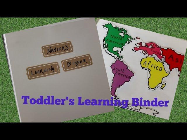 Toddler Learning Binder | DIY Toddler Learning Folder | Fun & Educational Activities for kids