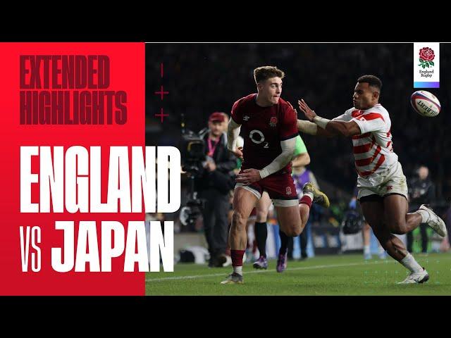 NINE TRY VICTORY! | England vs Japan | Extended highlights