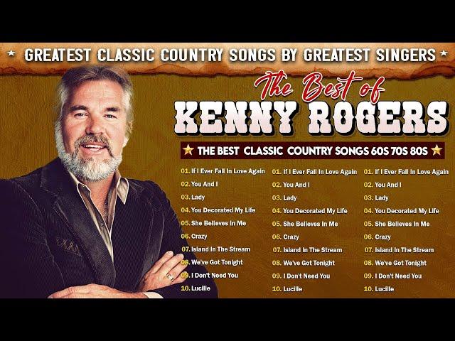 Kenny Rogers Greatest Hits Mix Full album - Best Songs Of Kenny Rogers  (Original Songs)