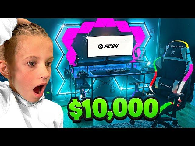 I BUILT ROMAN A $10,000 GAMING ROOM SETUP! BEST BIRTHDAY SURPRISE EVER