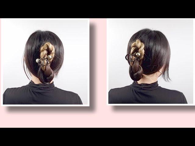 집게핀 올림머리 비틀어서 만들어 보세요 korea  hairstyle