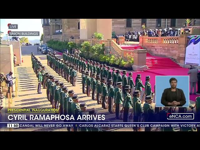 Presidential Inauguration |  Ramaphosa is escorted by the Military Police of the SANDF