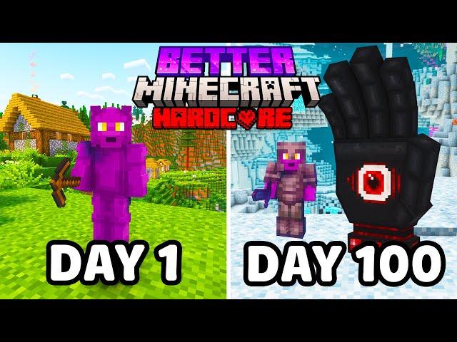 I Survived 100 Days in Better Minecraft Hardcore!