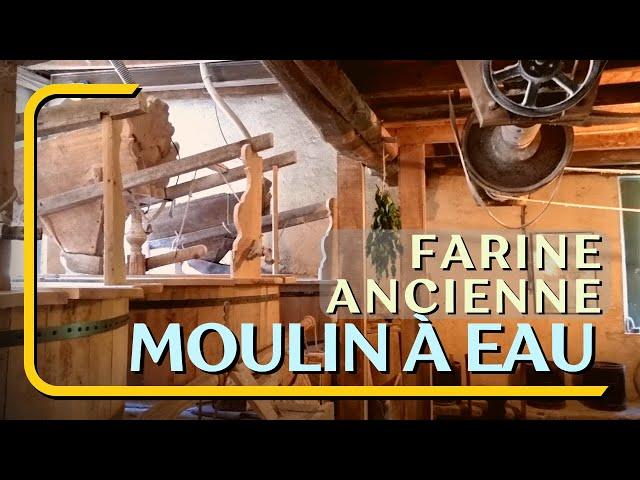 Visite d'un MOULIN à EAU, dans lequel on fabrique des farines d'exception