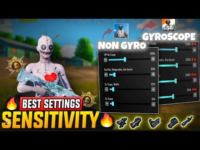 BGMI PUBG BEST ZERO RECOIL SENSITIVITY  • NON GYRO SENSITIVITY | GYROSCOPE SENSITIVITY 