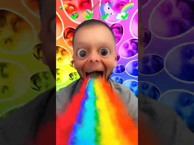 Tom sings chaos after mistaken unicorn rainbow poop for colors skittles emoji