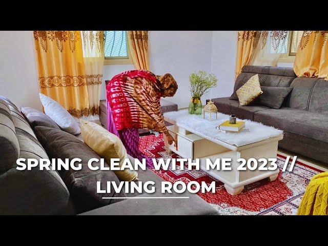 SPRING CLEAN WITH ME 2023 // LIVING ROOM " qolka fadhiga iyo manta!!