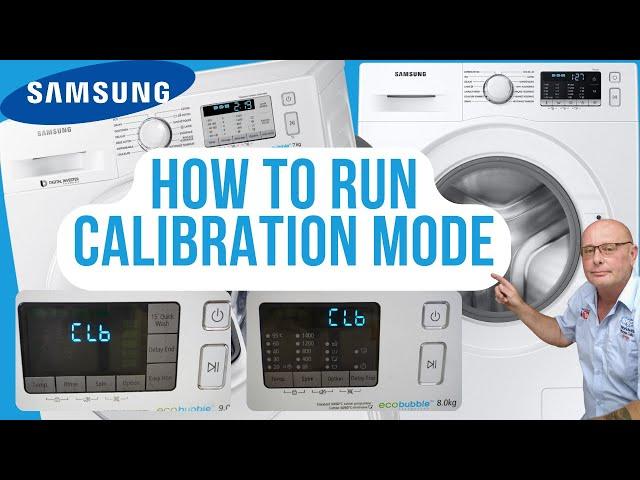 How to run calibration mode Samsung washing machine test motor, check error fault codes.