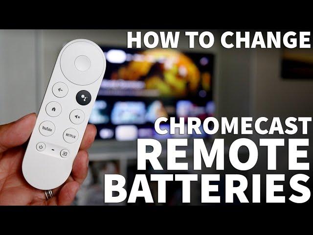 How to Replace Batteries in Google Chromecast Remote - Change Batteries in Google TV Remote Control