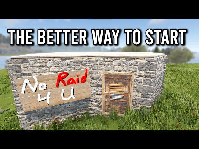 The Simple Solo Base. -Easy to build, Hard to raid, Rust Starter base-