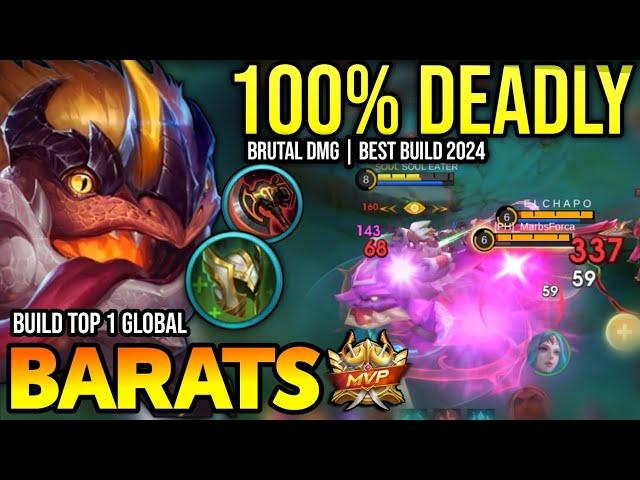 BARATS BEST BUILD 2024 | BUILD TOP 1 GLOBAL BARATS GAMEPLAY | MOBILE LEGENDS