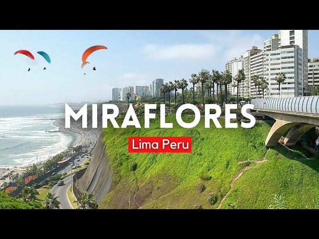 MIRAFLORES Lima Peru 2024 4k Modern and Touristic District | Walking Tour Lima Peru 4k