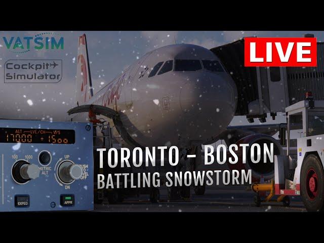  Battling a Boston Snowstorm | A320 with SayIntentions.AI | CYYZ to KBOS