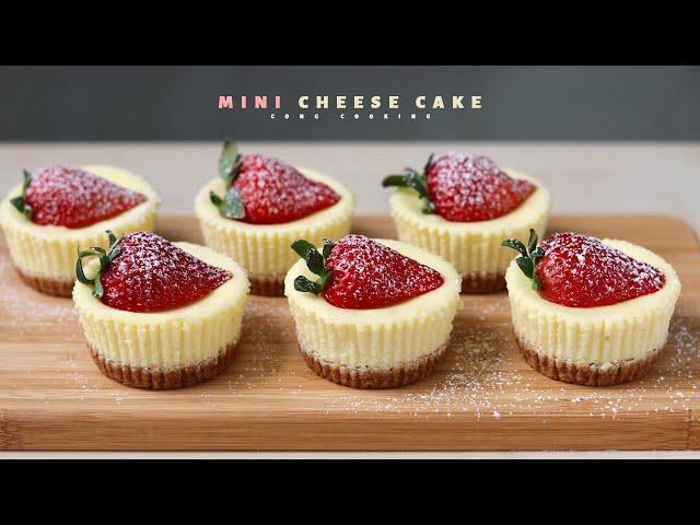 Mini Cheese Cake ( melt in your mouth) Very Simple | Cong Cooking