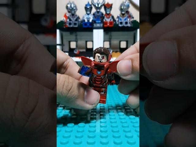 Baloksmith assemble Iron-man minifigure #minecraft #stopmotion #shorts #brick #block