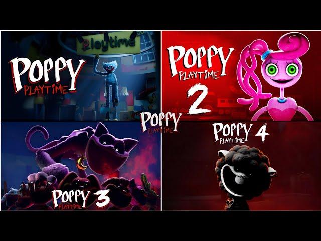 ALL POPPY PLAYTIME - TEASER TRAILERS | CHAPTER 1, 2 ,3 ,4 | OFFICIAL GAME TRAILER